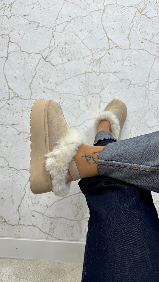 Pantufa Bege