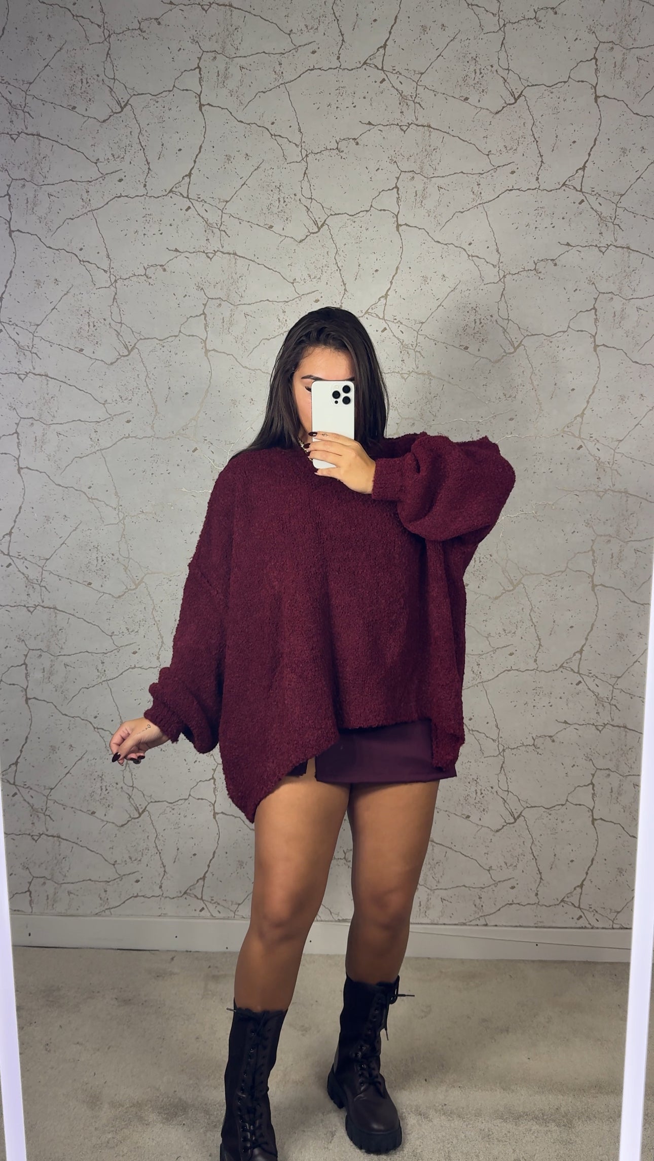 Camisola Oversized Bordeaux