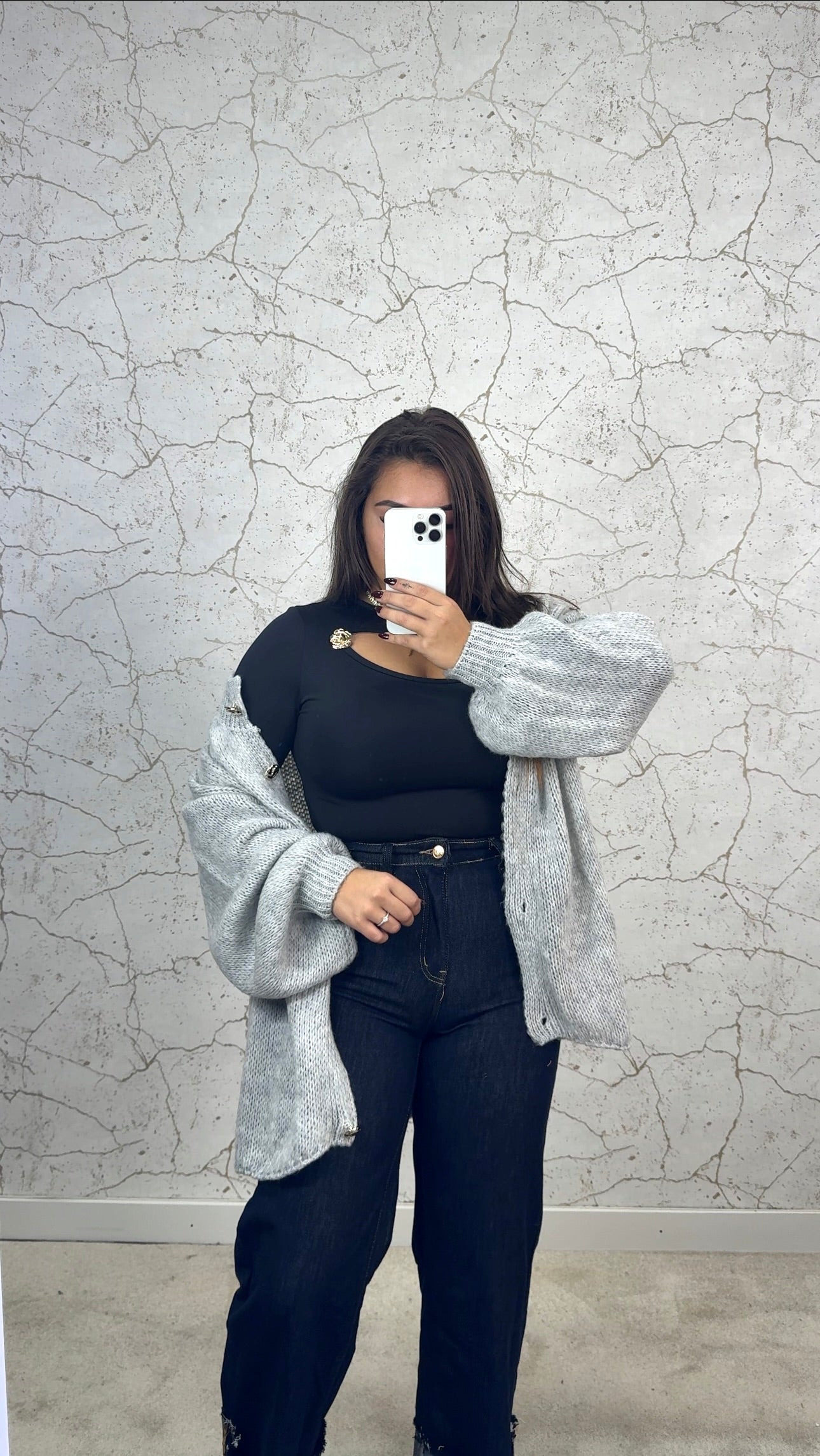 Cardigan Cinza