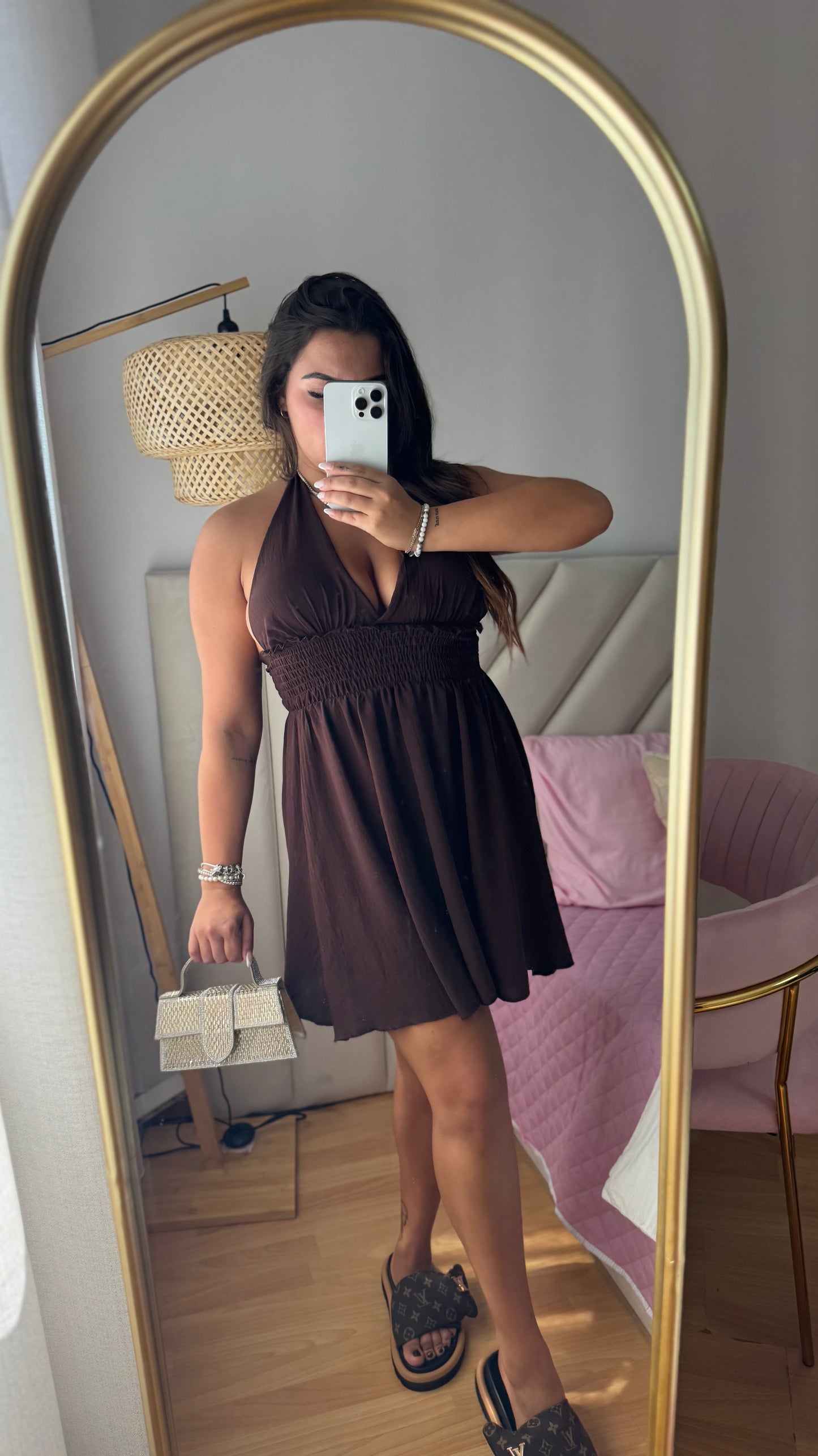VESTIDO CASTANHO