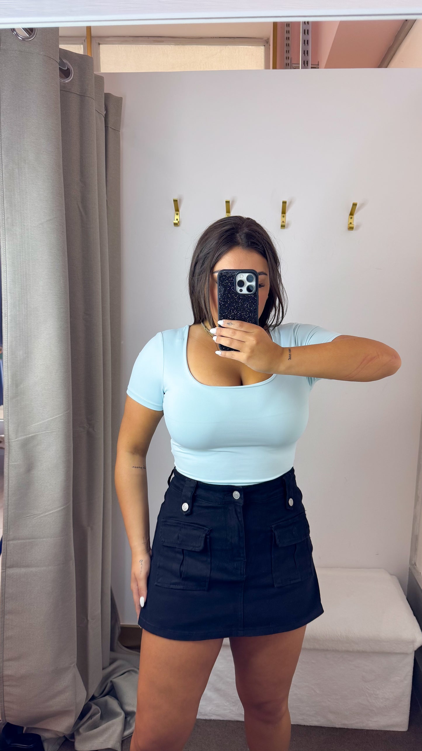 Body Poliamida Decote Quadrado
