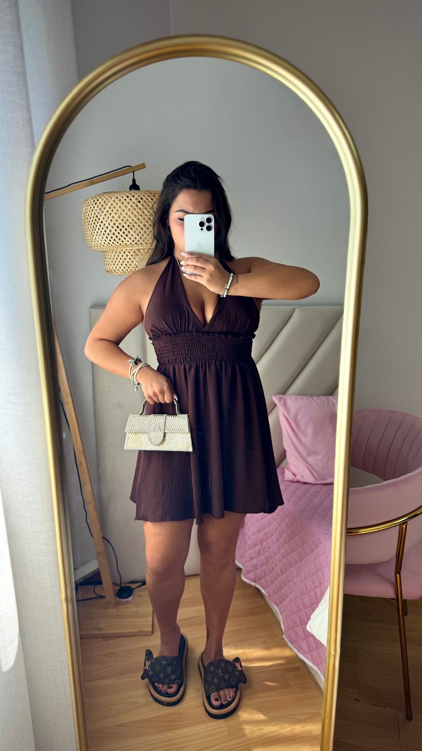 VESTIDO CASTANHO