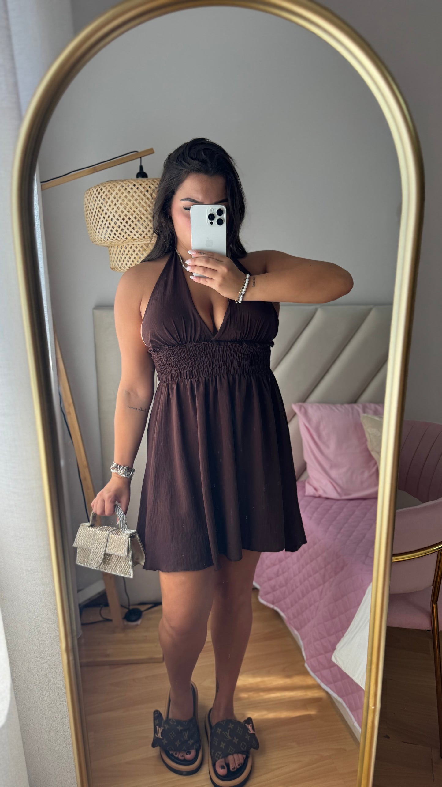 VESTIDO CASTANHO