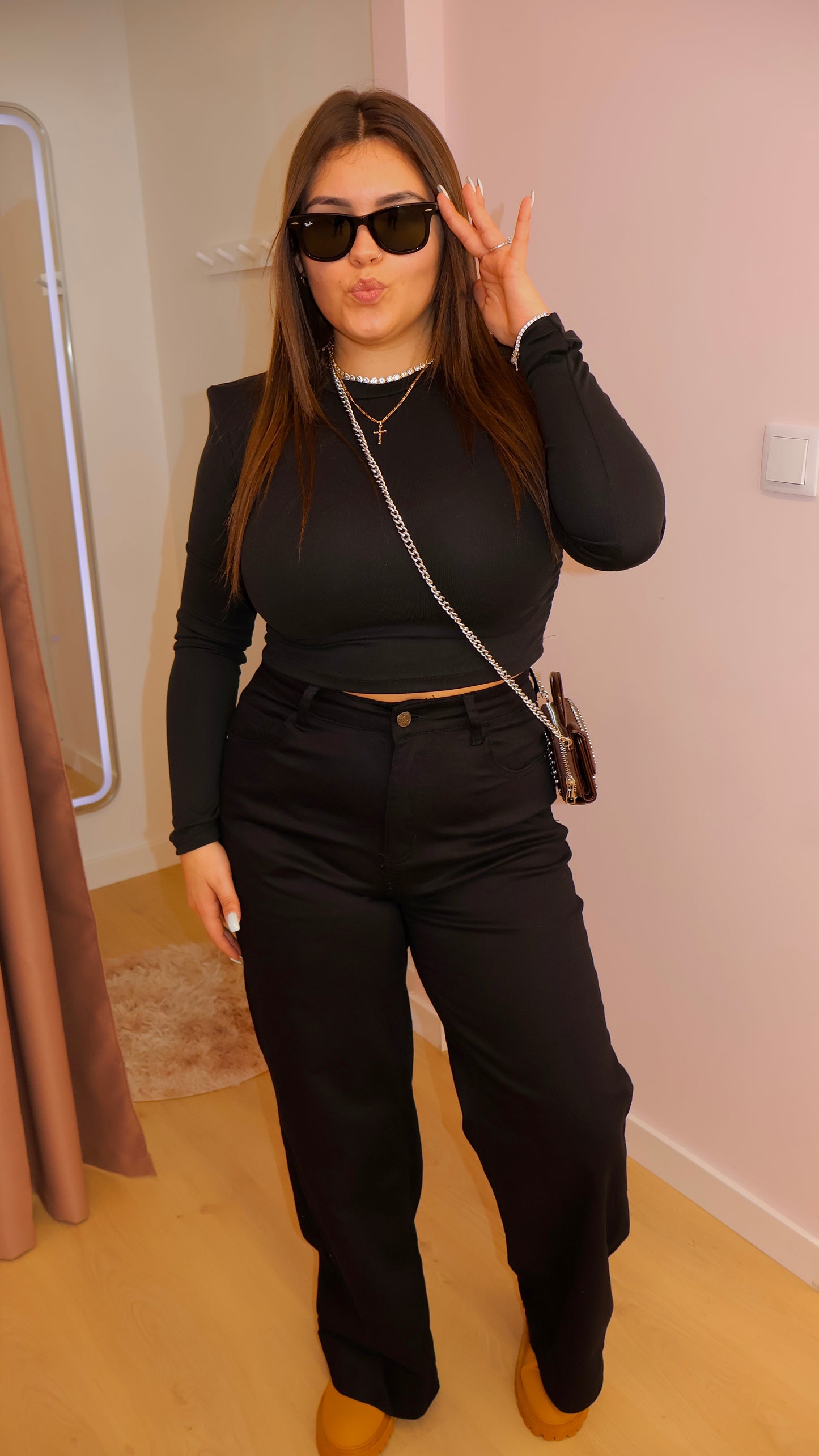 Calça Wide Preta