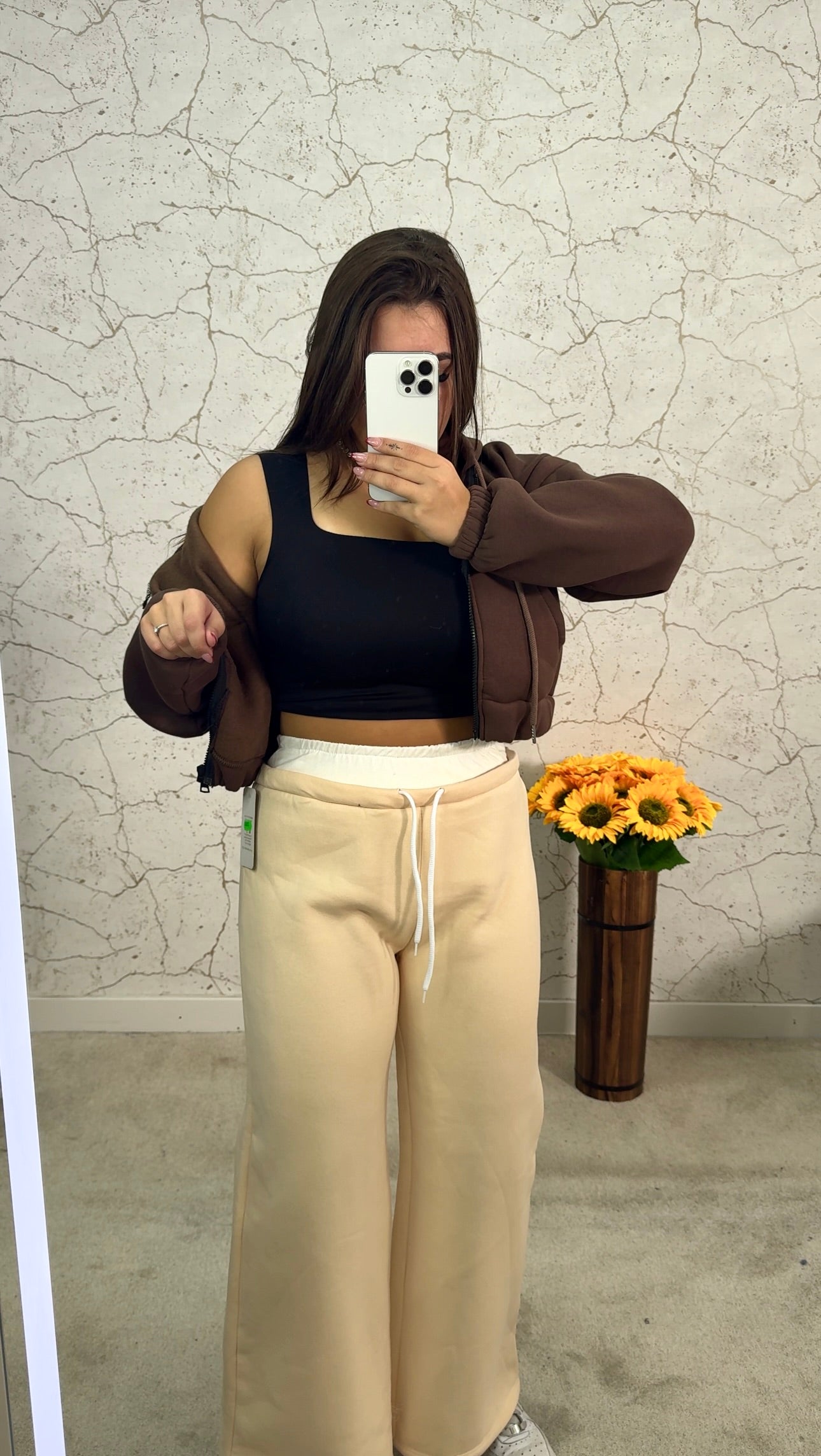 Calça Fato-Treino Bege