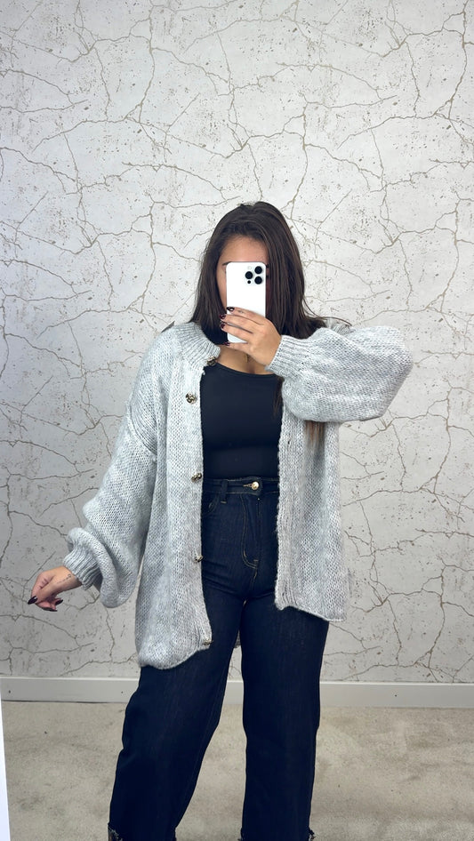 Cardigan Cinza