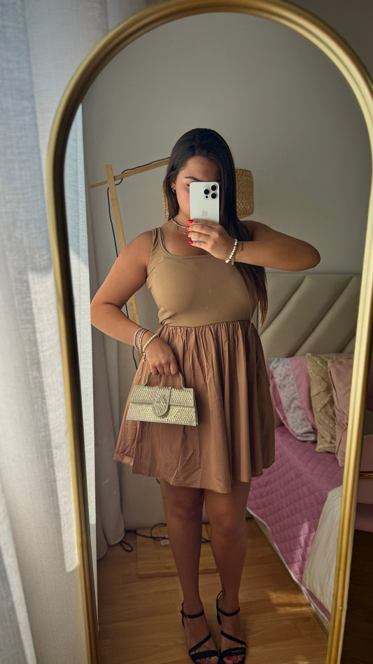 VESTIDO CAMEL
