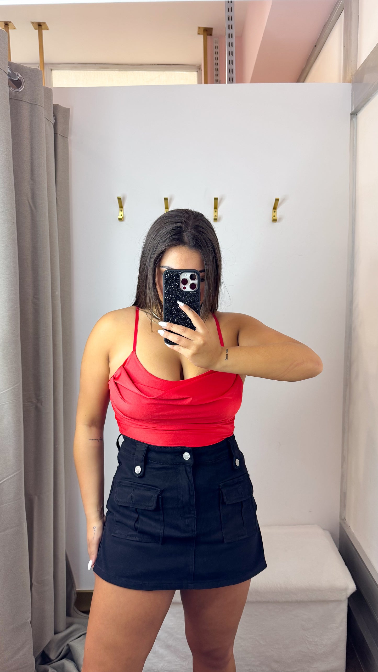 Body Poliamida Folho no Peito
