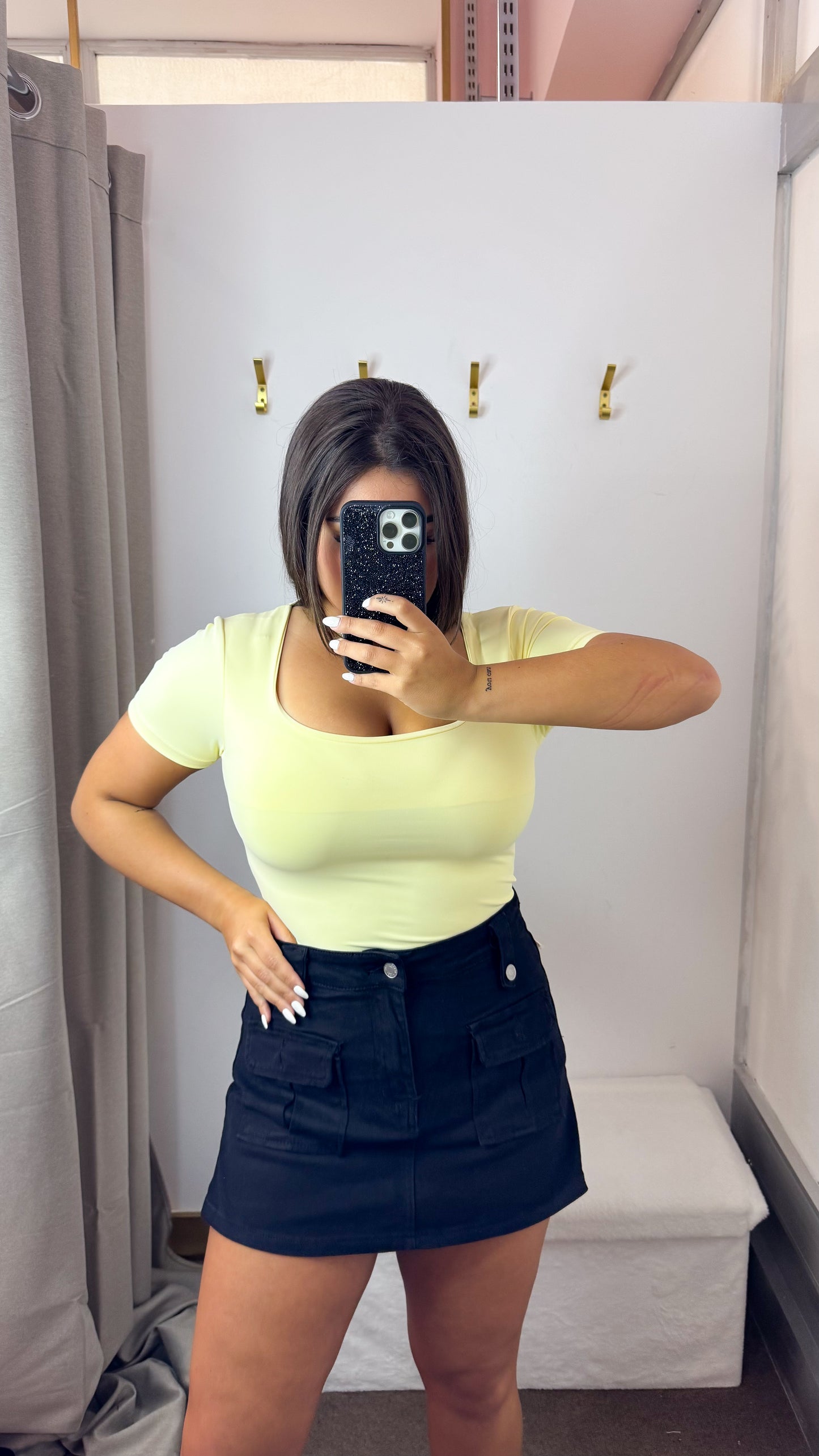 Body Poliamida Decote Quadrado