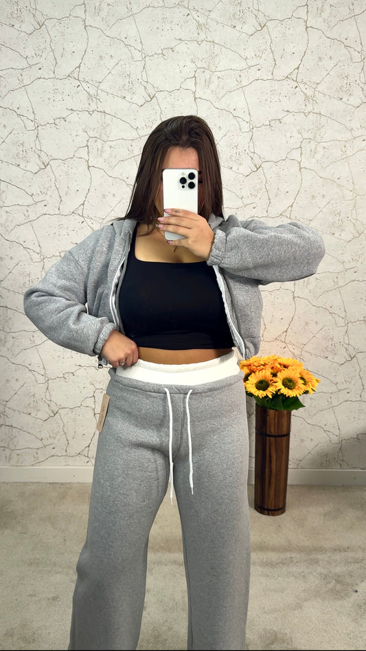 Calça Fato-Treino Cinza