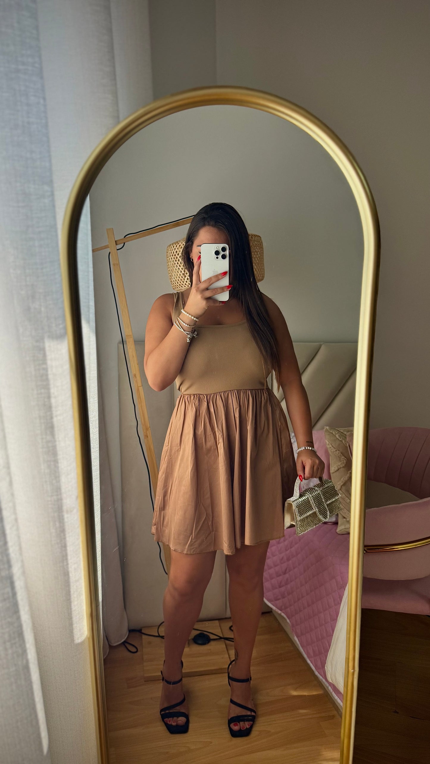VESTIDO CAMEL