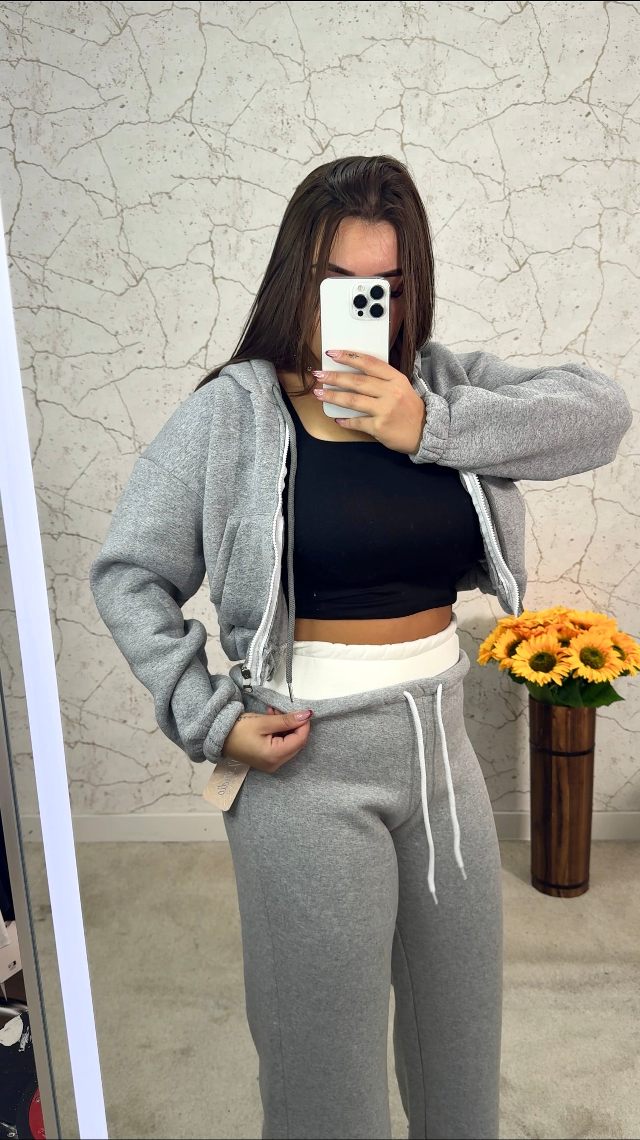 Calça Fato-Treino Cinza