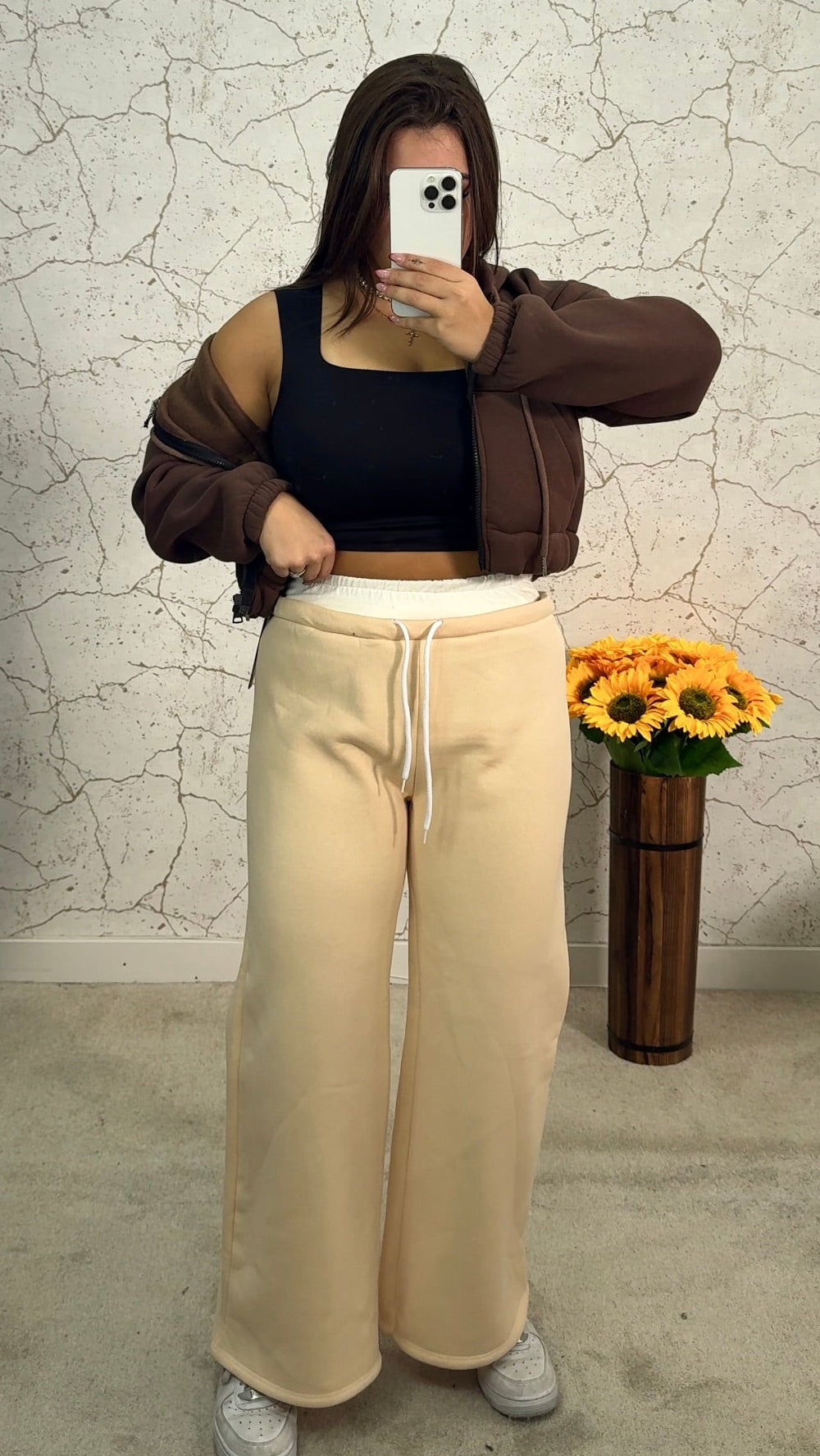 Calça Fato-Treino Bege